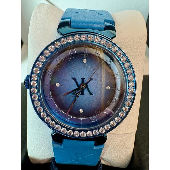 Stunning Kabifan Blue Moissanite Adjustable Wristwatch - New in Box